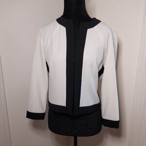 Stylish Spring/Fall Cropped Color-block Jacket